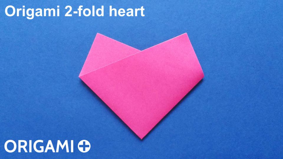 Origami 2 Fold Heart