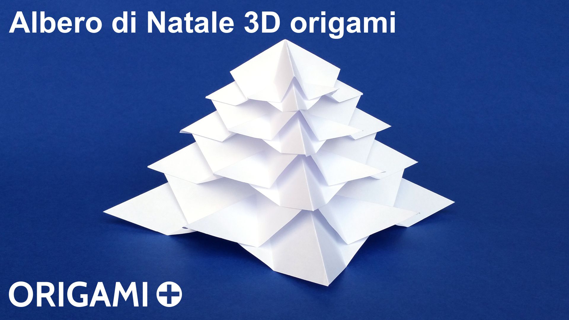 Albero Di Natale Di Carta Origami.Albero Di Natale 3d Origami