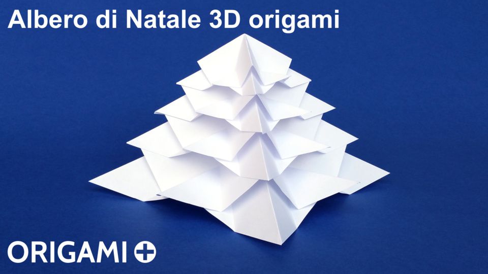 Stella Di Natale Di Carta 3d.Albero Di Natale 3d Origami