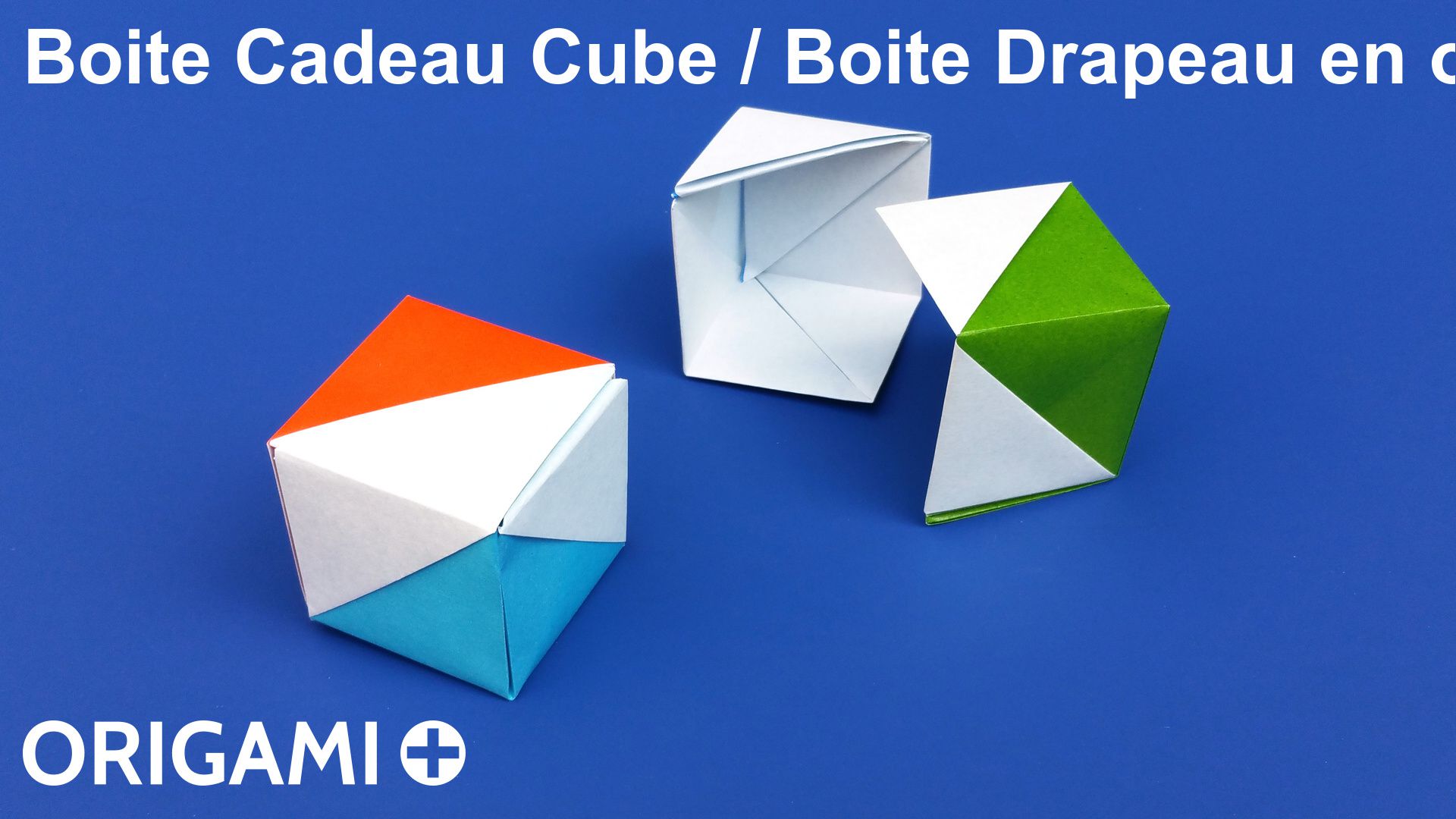 Boite Cadeau Cube Boite Drapeau En Origami