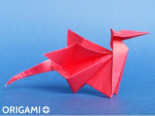 Dragon en origami