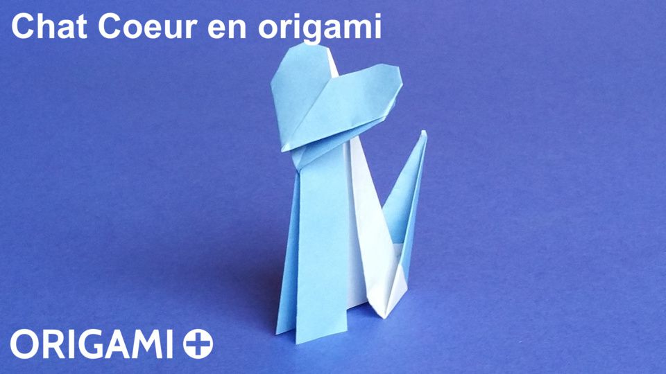 Chat Coeur En Origami