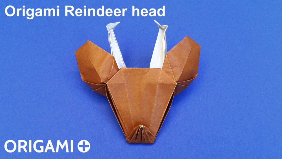 Origami Reindeer Head