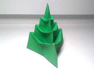 Origami 3d Christmas Tree With 1 Piece Of Paper Pictures