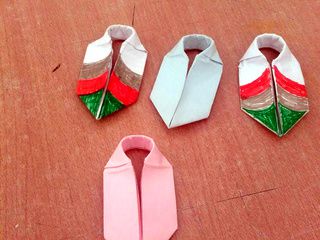 Origami Finger Fidget Spinners folded by Chteoui Chedli at the Jemmal Children Club