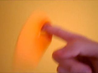 Orange Origami Finger Fidget Spinner by Ladislav